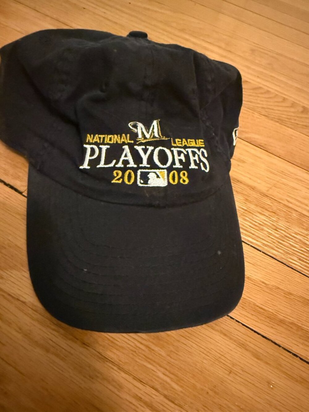 Milwaukee Brewers 2008 National League Playoffs Hat | New Era Black Adjustable M